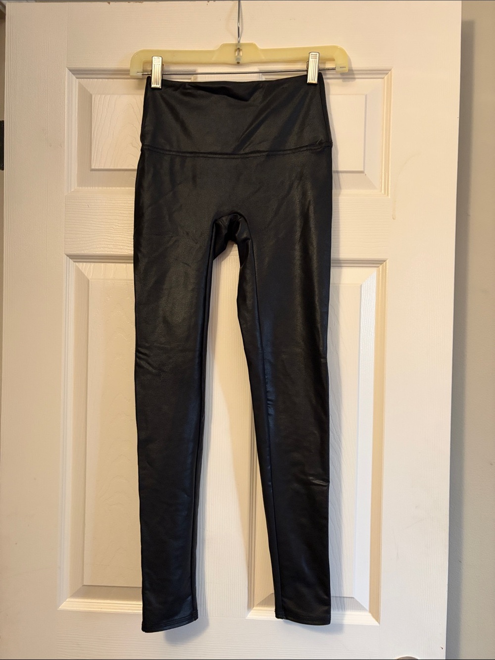 Jane and Bleecker Black Faux-Leather Leggings
